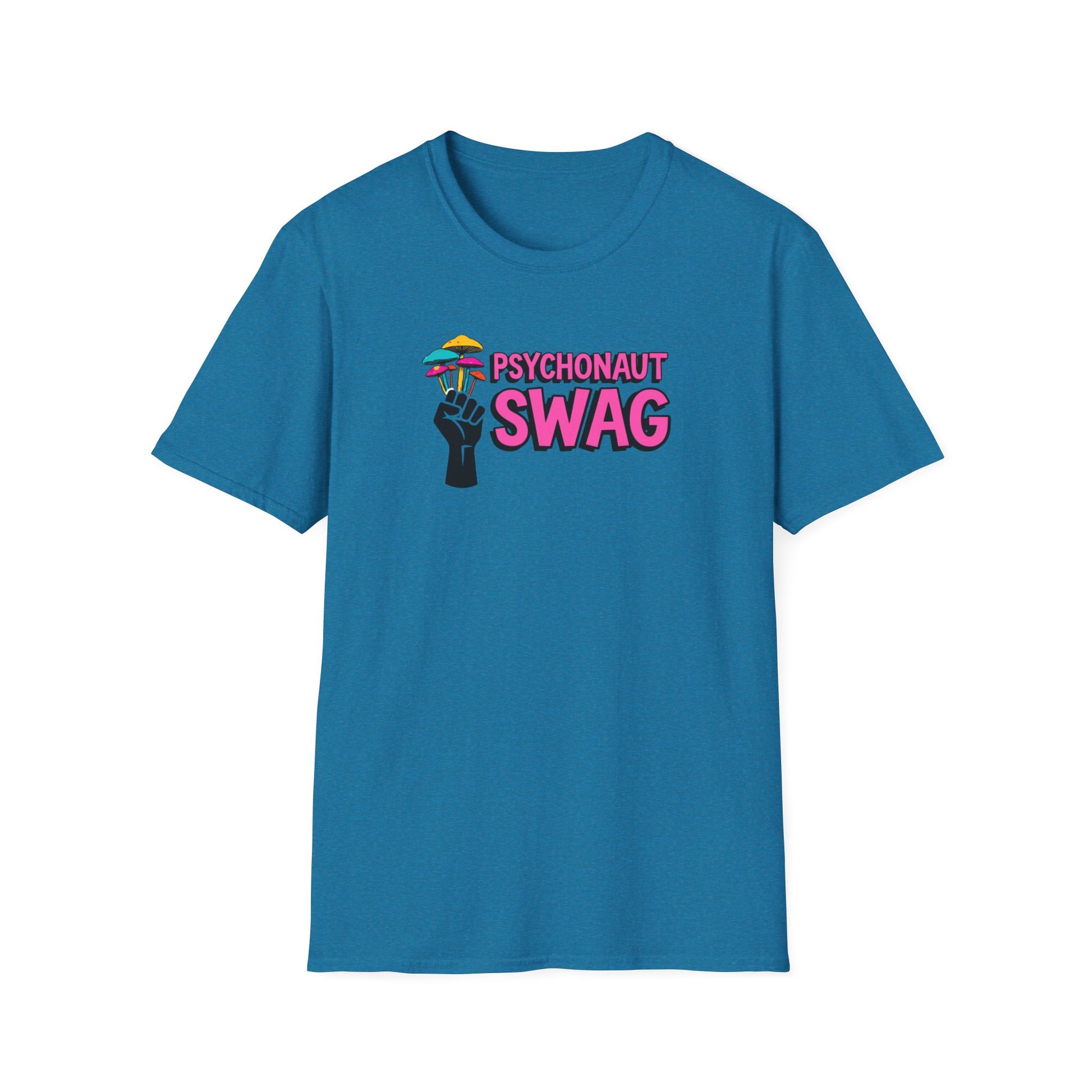 Fistful of Shrooms, Pyschonaut Swag Staple, Psychedelic Graphic T-Shirt, Humor Apparel for Psychedelic Lovers, Perfect for Festivals, Casual Wear, Gift for Friends - Psychonaut Swag