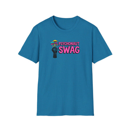 Fistful of Shrooms, Pyschonaut Swag Staple, Psychedelic Graphic T-Shirt, Humor Apparel for Psychedelic Lovers, Perfect for Festivals, Casual Wear, Gift for Friends - Psychonaut Swag