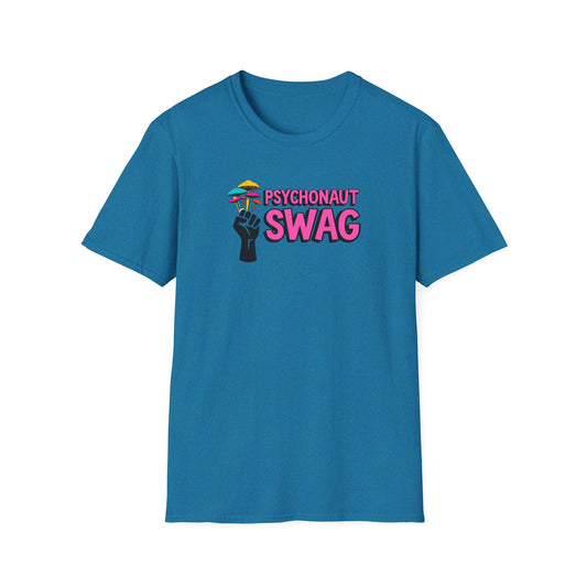 Fistful of Shrooms, Pyschonaut Swag Staple, Psychedelic Graphic T-Shirt, Humor Apparel for Psychedelic Lovers, Perfect for Festivals, Casual Wear, Gift for Friends - Psychonaut Swag
