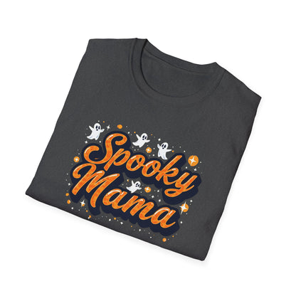 Spooky Mama T-Shirt — Halloween Mom Tee with Cute Ghosts