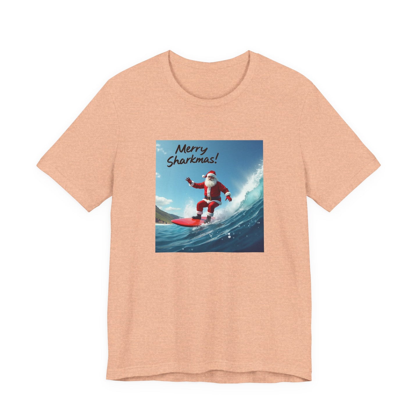 Merry Sharkmas Surfing Santa T-Shirt