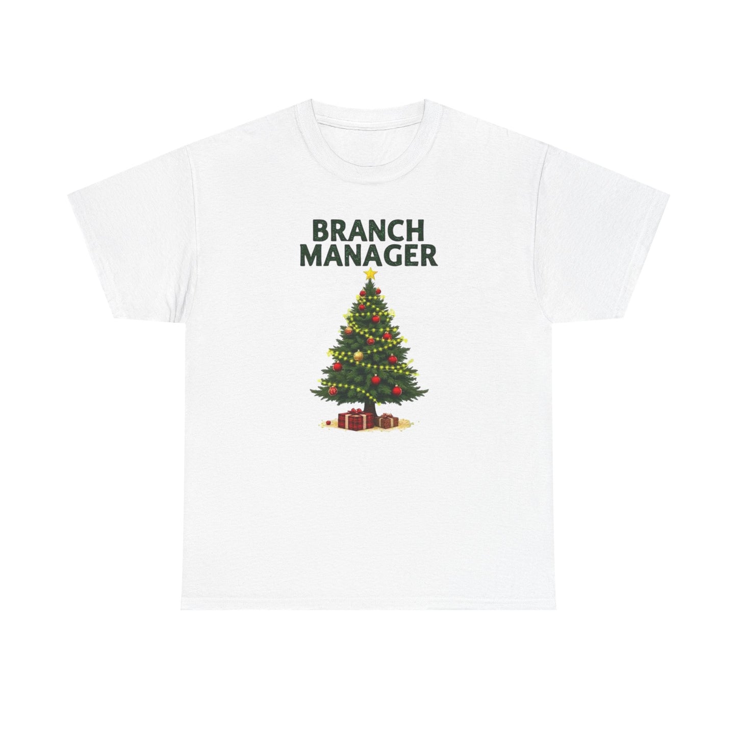Branch Manager Christmas T‑Shirt - Funny Office Xmas Tree Tee