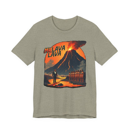 Mr. Lava Lava Tee, Unisex Graphic Shirt, Cool Retro T-Shirt, Perfect for Summer, Volcano Art, Gift for Geology Lovers - Psychonaut Swag