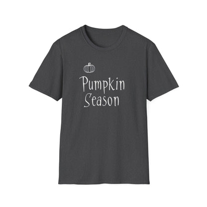 Pumpkin Season, Unisex Softstyle T-Shirt - Casual Wear, Fall Fashion, Halloween, Harvest Celebration, Gift Idea