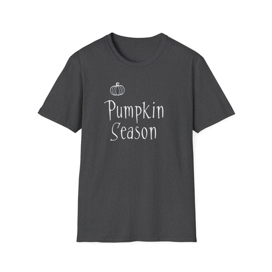 Pumpkin Season, Unisex Softstyle T-Shirt - Casual Wear, Fall Fashion, Halloween, Harvest Celebration, Gift Idea
