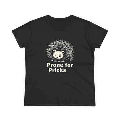 Prone for Pricks, Funny Hedgehog Tee, Quirky Animal Shirt, Cute Graphic Tee, Gift for Animal Lovers, Casual Wear, Summer Top