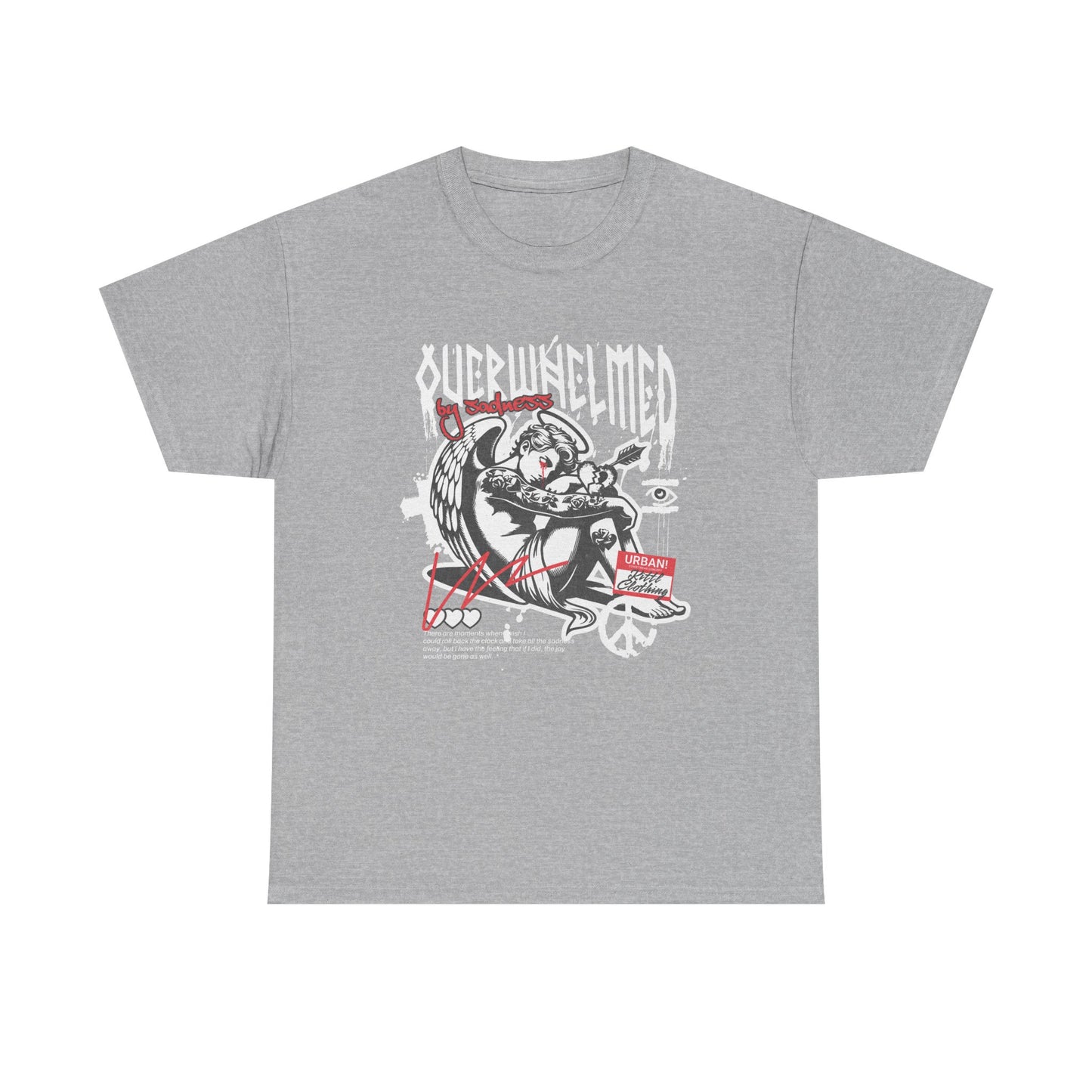 Overwhelmed, Unisex Heavy Cotton Tee