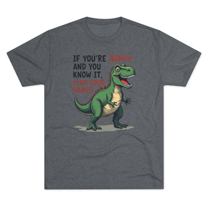 T‑Rex Would If It Could — Funny Dinosaur Crew Tee