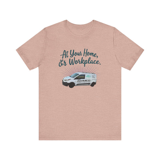 Advanced Mobile Detailing, At Your Home or Workplace Tee, Unisex Jersey T-Shirt Gift, Comfy Graphic Tee, Workwear Apparel, Casual Daily Wear
