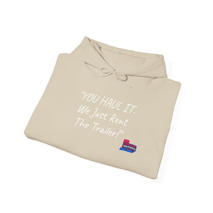 Kentuckiana Small biz swag, Trailer Rental Hoodie for Road Trips, Gifts for Adventure Lovers, Unique Hoodie for Renters, Travel Gear, Funny Sweatshirt