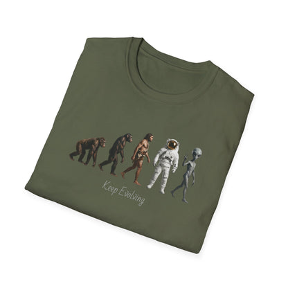 Evolution of Man to Alien T-Shirt — Ape to Alien Graphic Tee