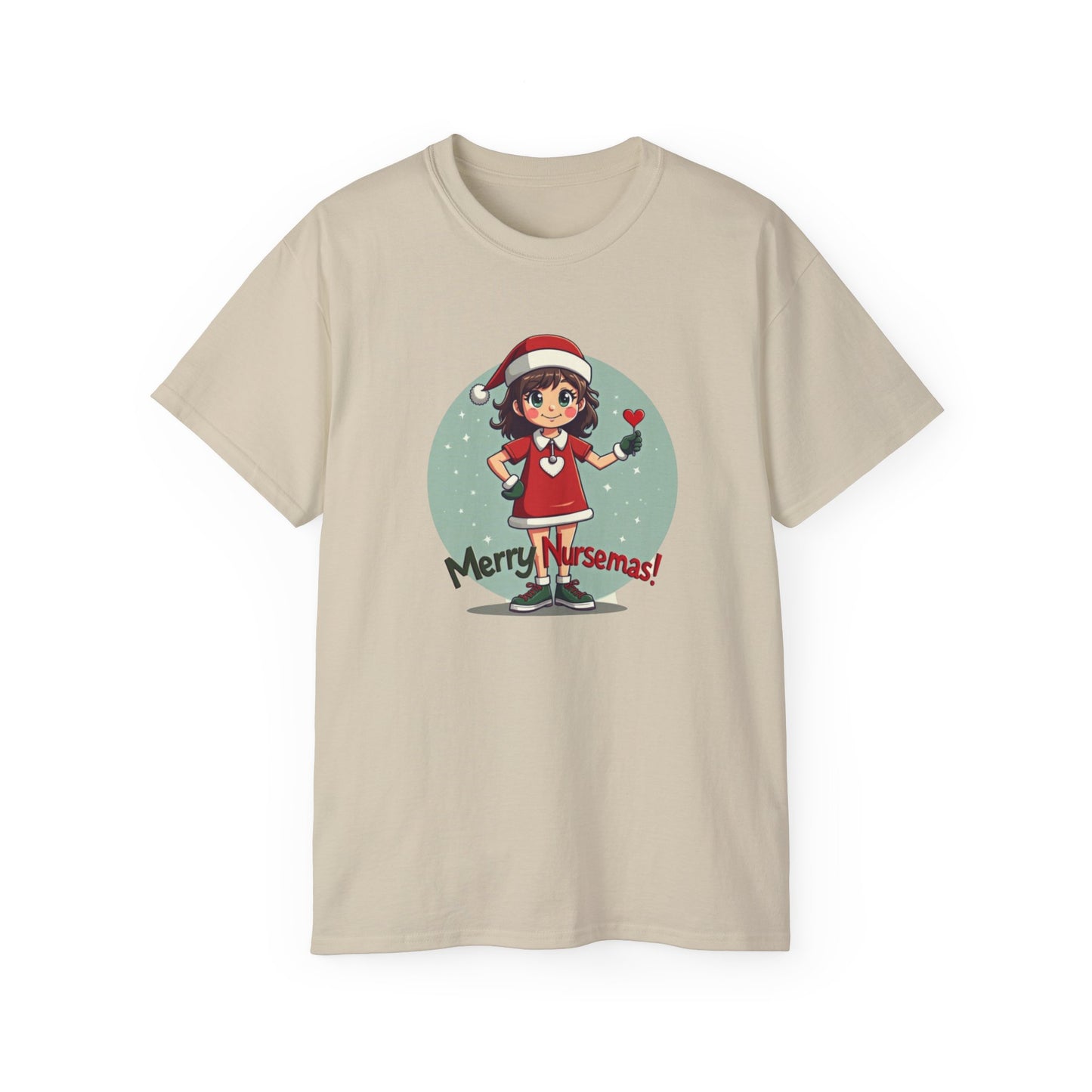 Nurse Christmas Tee — "Merry Nursemas!" Holiday Nurse T-Shirt
