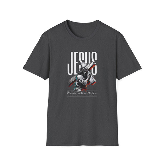 Jesus Cross T-Shirt — 'Jesus' Graphic Faith Tee for Christians