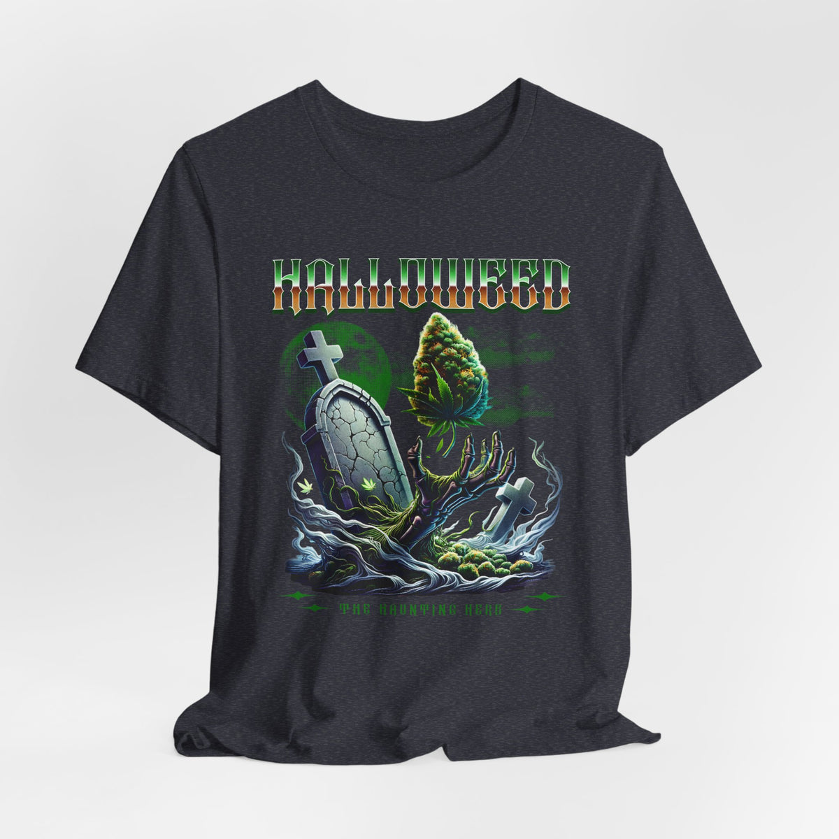 Halloweed, Haunted Herb, Unisex Jersey Short Sleeve Tee