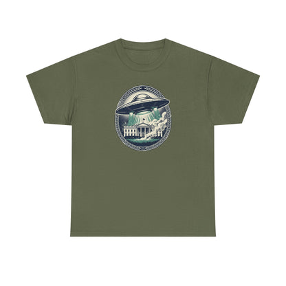Alien Disclosure T-Shirt — Flying Saucer Over White House