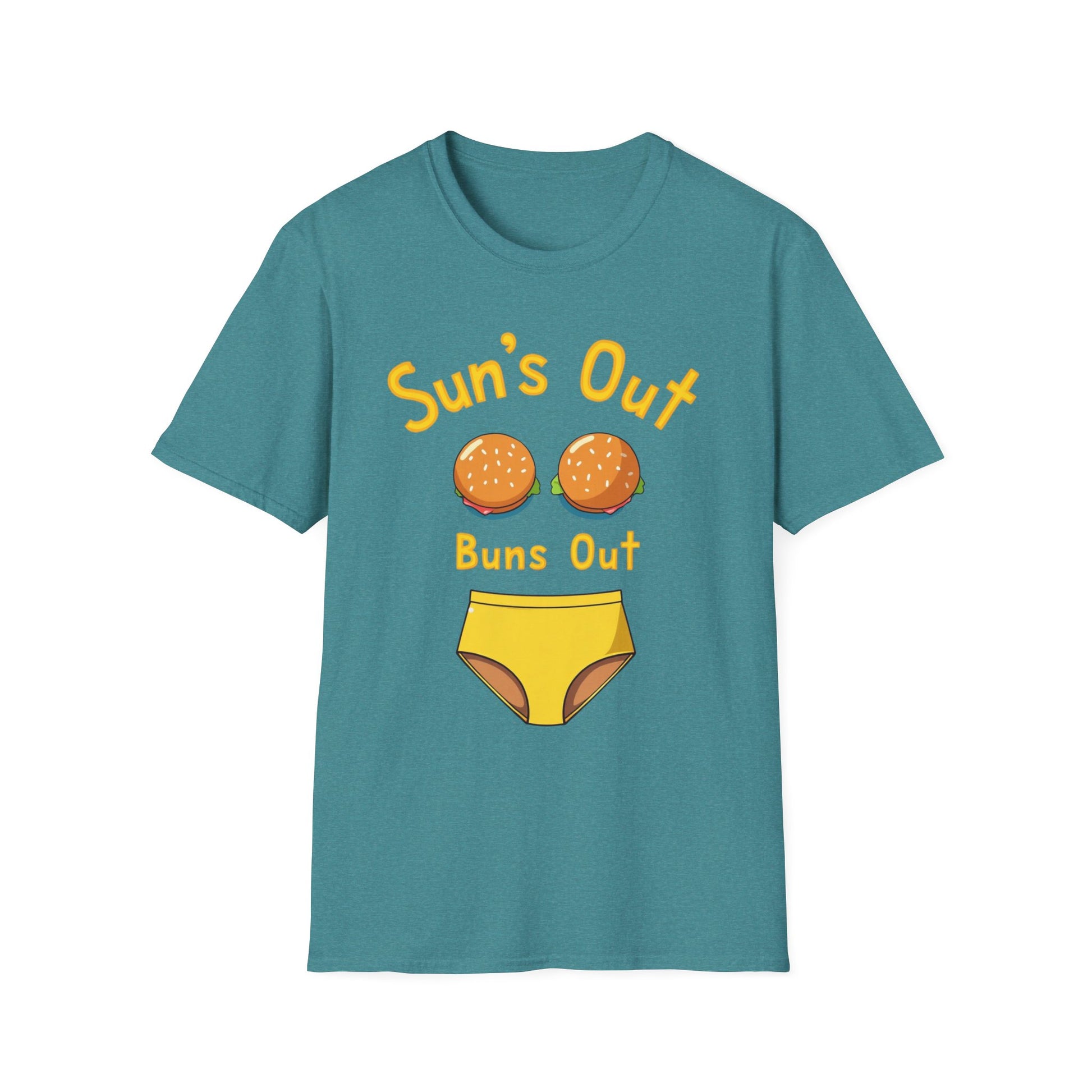 Sun's Out Buns Out, Sunny Vibes T-Shirt - Funny Summer Tee for Beach Days, BBQs, Pool Parties, Birthday Gifts, Vacation Wear - Psychonaut Swag