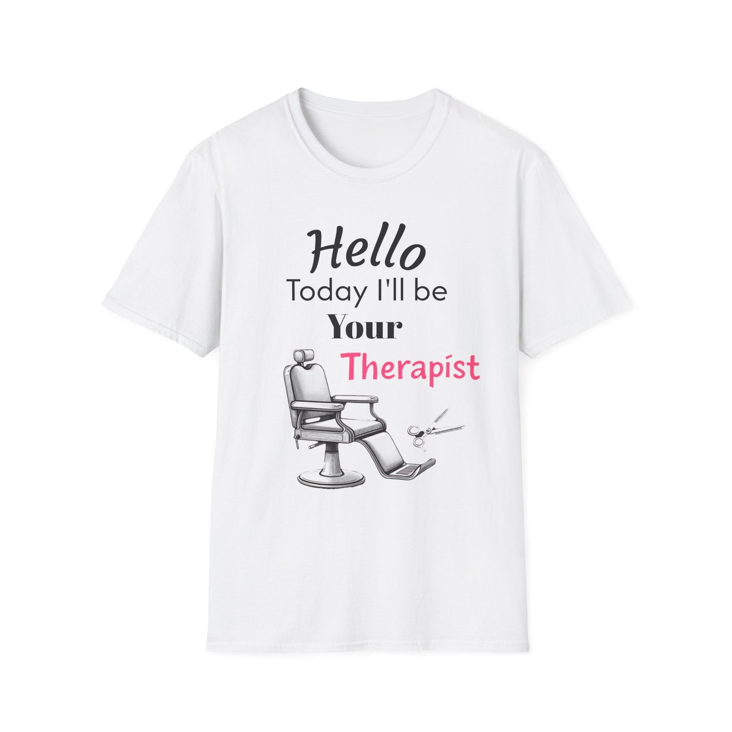 Hair stylist therapy, Unisex Softstyle T-Shirt | Perfect Gift for Barbers, Stylists, Hairdressers, Funny Tee for Self-Care Sundays, Hair Salon [...] - Psychonaut Swag
