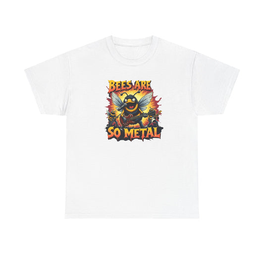 Bee Are So Metal T-Shirt — Funny Heavy Metal Bee Graphic Tee