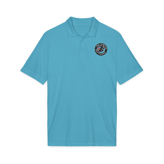 Sports Massage, Embroidered Massage Therapy Logo Polo