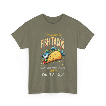 Fish Tacos Unisex Cotton Tee - Perfect for Food Lovers & Taco Tuesday - Psychonaut Swag