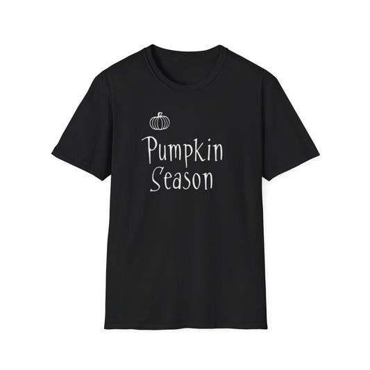 Pumpkin Season, Unisex Softstyle T-Shirt - Casual Wear, Fall Fashion, Halloween, Harvest Celebration, Gift Idea
