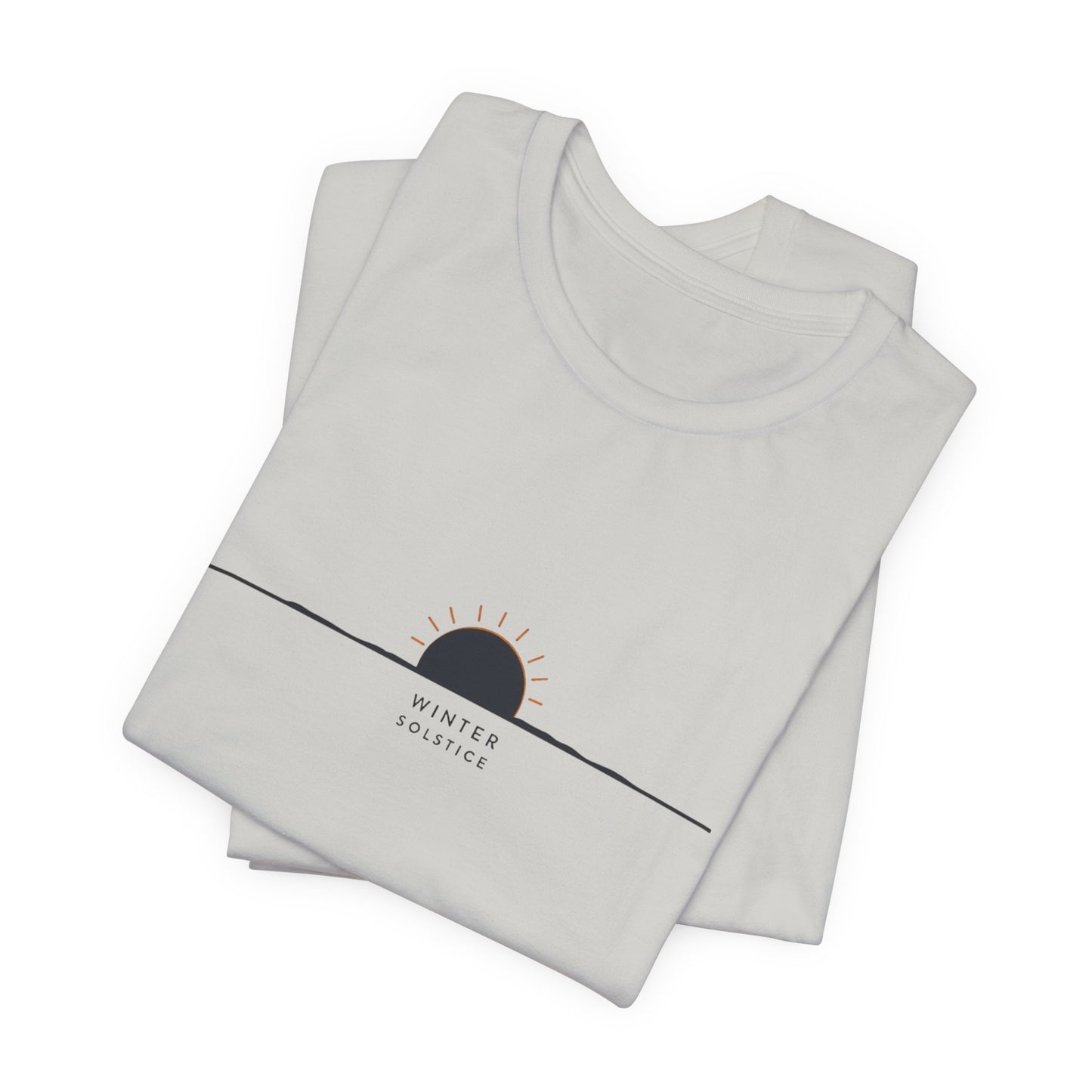 Sunrise Minimalist Tee — "Winter Solstice" Graphic T-Shirt