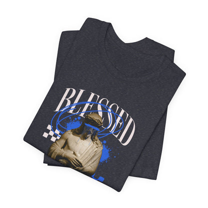 Blessed Statue Graphic Tee — Vintage Aesthetic Rome MMXXIV T-Shirt