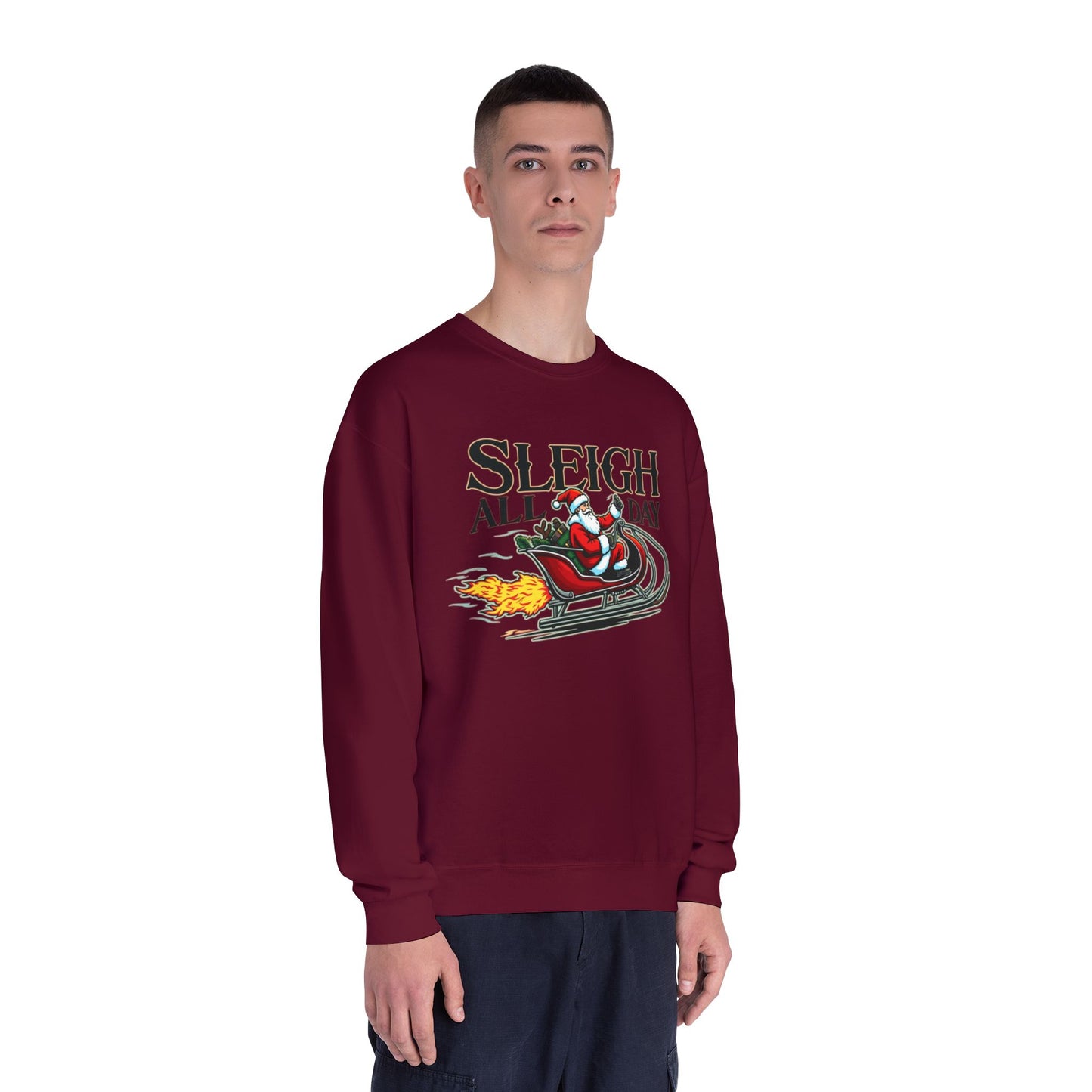 Sleigh All Day, Unisex NuBlend® Crewneck Sweatshirt