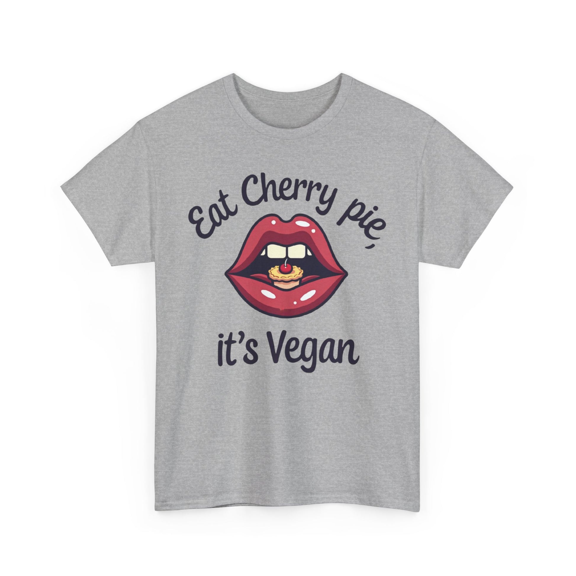 Vegan Cherry Pie Graphic Tee for Food Lovers - Psychonaut Swag