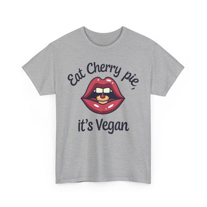 Vegan Cherry Pie Graphic Tee for Food Lovers - Psychonaut Swag