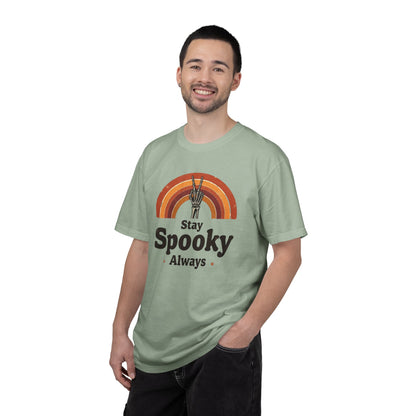 Stay Spooky Always T-Shirt — Retro Rainbow Halloween Tee