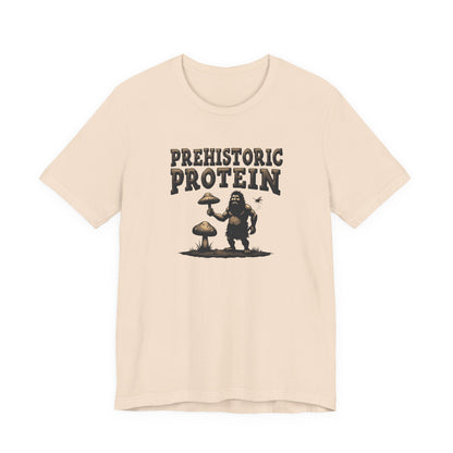 Prehistoric Protein Mushroom Tee - Retro Graphic T-Shirt for Nature Lovers, Gifts for Him/Her, Casual Everyday Wear, Perfect for Camping, Gifts [...] - Psychonaut Swag