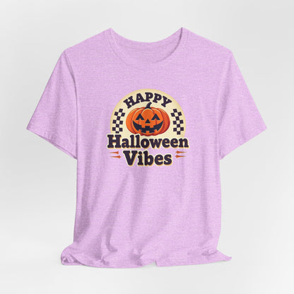 Happy Halloween Vibes Tee — Retro Pumpkin Halloween T-Shirt