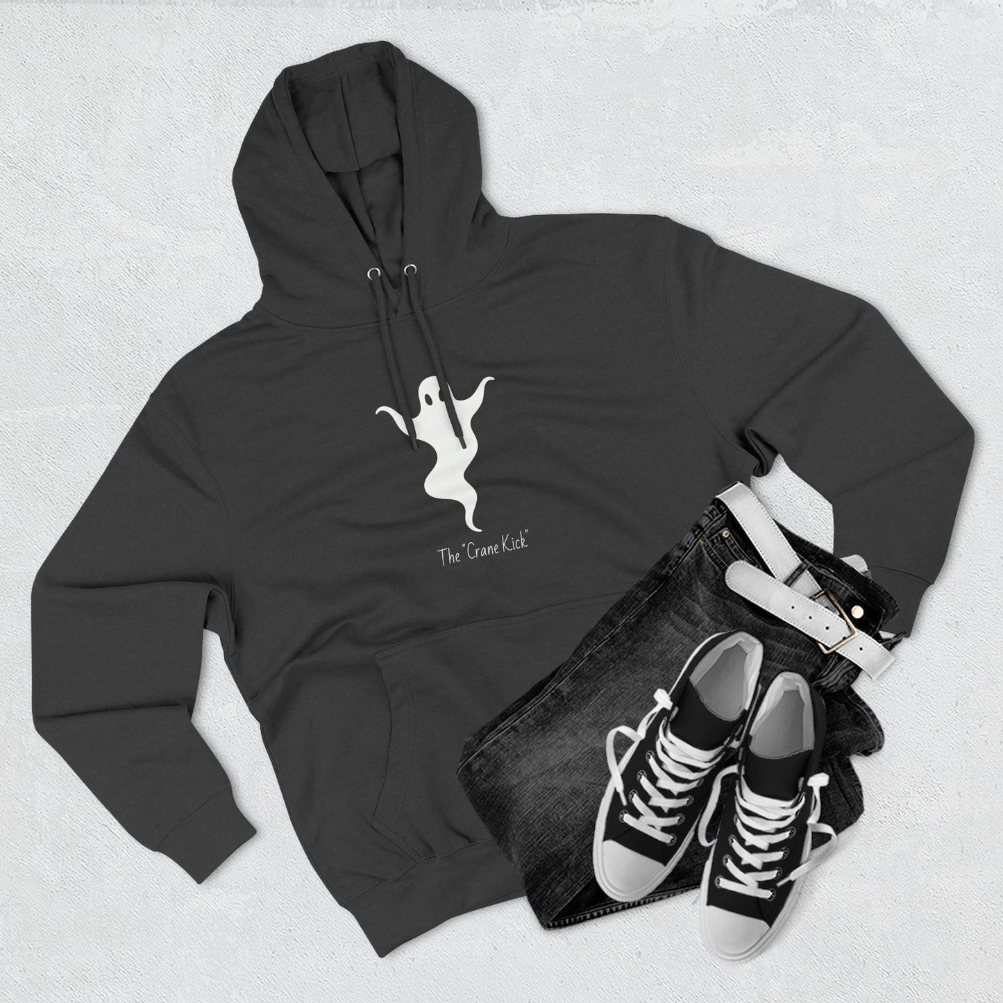 Ghost “Crane Kick” - Cute Halloween Pullover