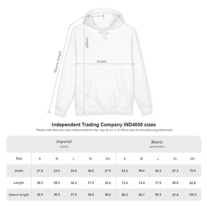 Support Local Hoodie — Vintage Hands & Heart Graphic Hooded Sweatshirt