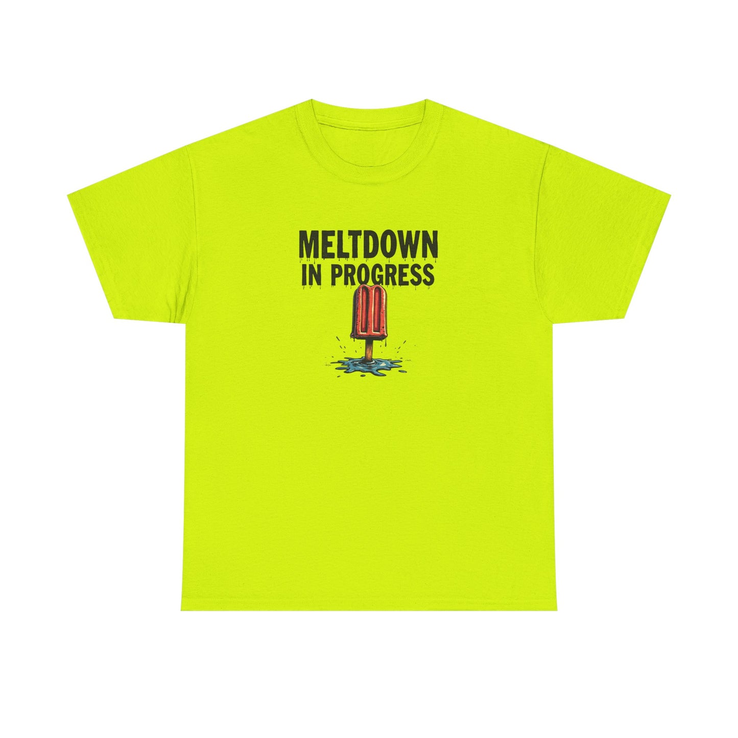 Meltdown in Progress Tee | Fun Summer T-Shirt, Gift for Ice Cream Lovers, Casual Wear, Comfy Everyday Top, Perfect for Hot Days - Psychonaut Swag