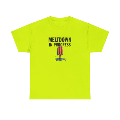 Meltdown in Progress Tee | Fun Summer T-Shirt, Gift for Ice Cream Lovers, Casual Wear, Comfy Everyday Top, Perfect for Hot Days - Psychonaut Swag