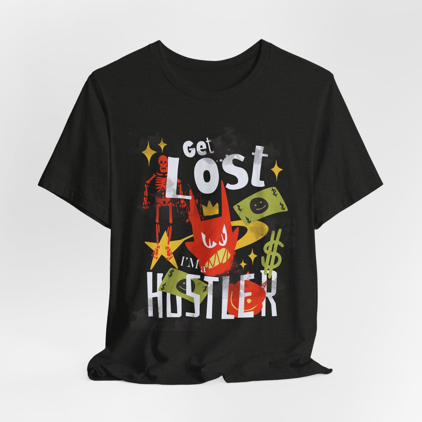 Get lost, Hustler Unisex Jersey Short Sleeve Tee