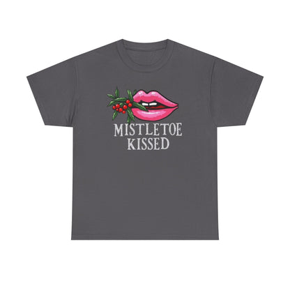 Mistletoe Kissed, Unisex Heavy Cotton Tee