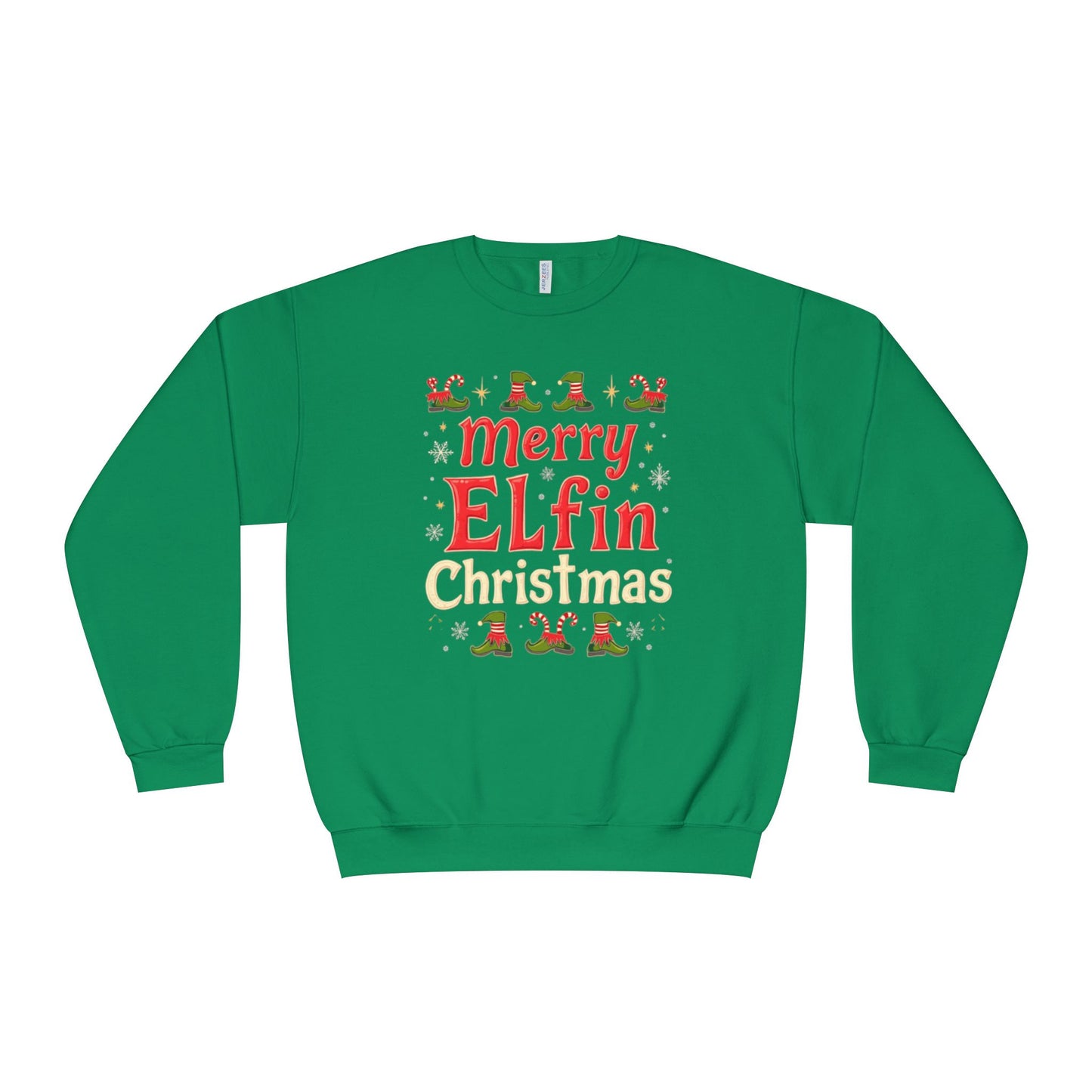 Christmas Elf Unisex Sweatshirt - Merry Elfin Christmas Tee for Elf Fanatics
