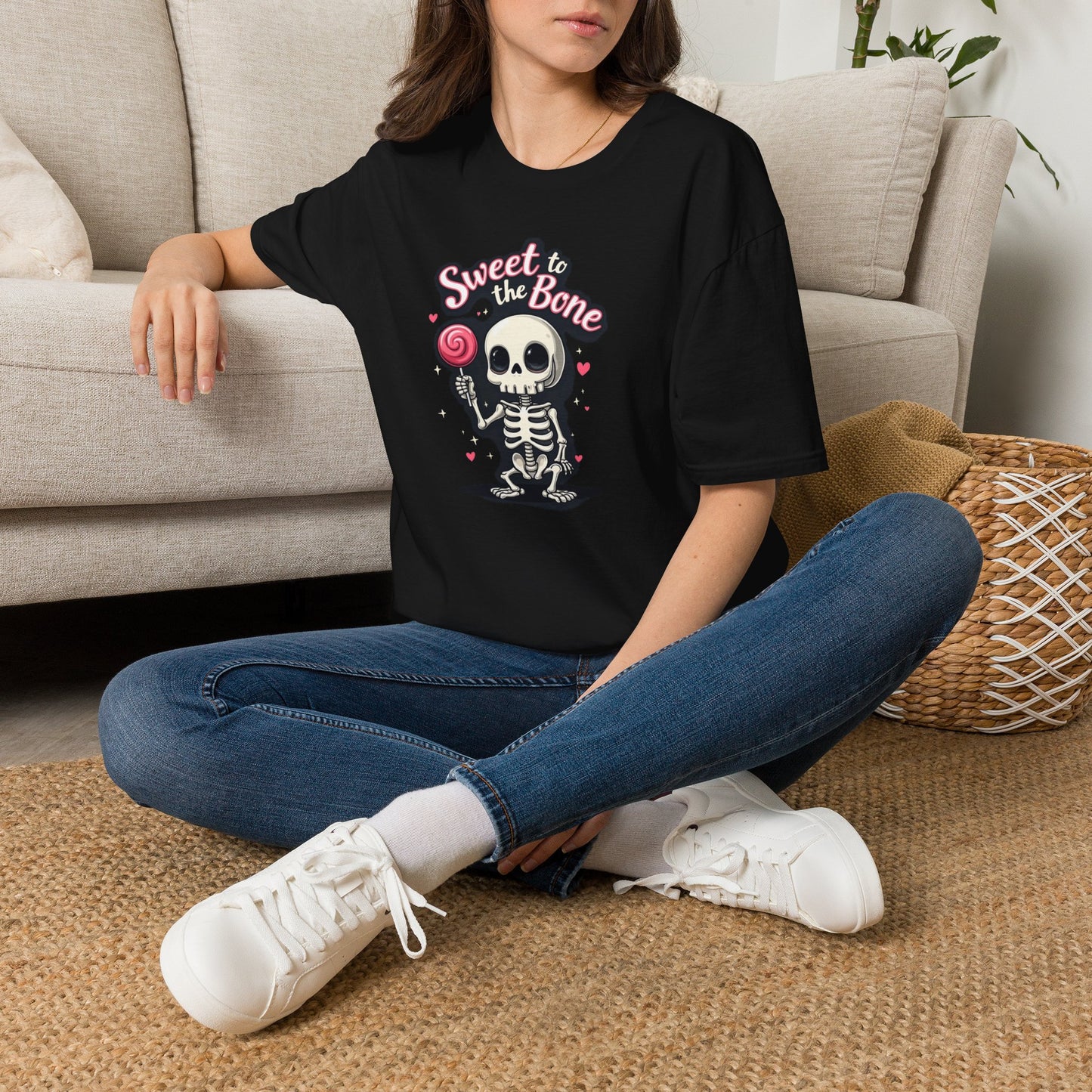 Sweet to the Bone T-Shirt — Cute Skeleton Candy Graphic Tee