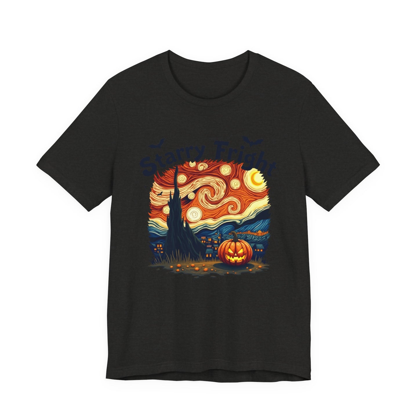 Starry Fright Halloween Tee, Unisex Ghost Graphic Shirt, Spooky Fall Fashion, Halloween Costume Tee, Pumpkin Art T-Shirt, Gift for [...]