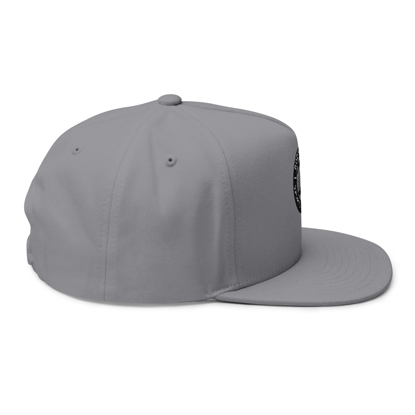 Sports Massage, Embroidered Flat Bill Cap — 'Body in Motion Sports Massage' Logo Snapback