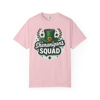 Shenanigan’s Squad T-Shirt — St. Patrick’s Day Leprechaun Hat Tee