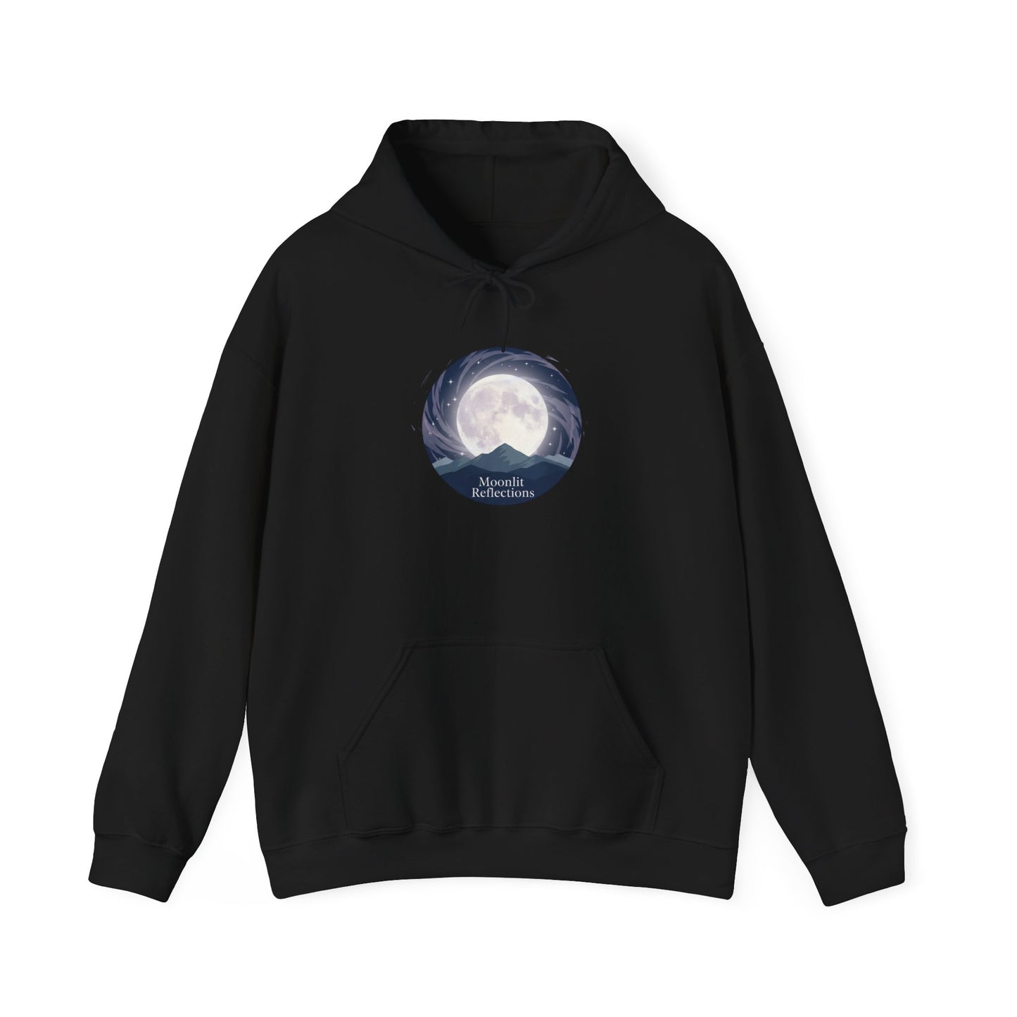 Moonlit Cove Hoodie – Serene Nightscape Graphic Sweatshirt