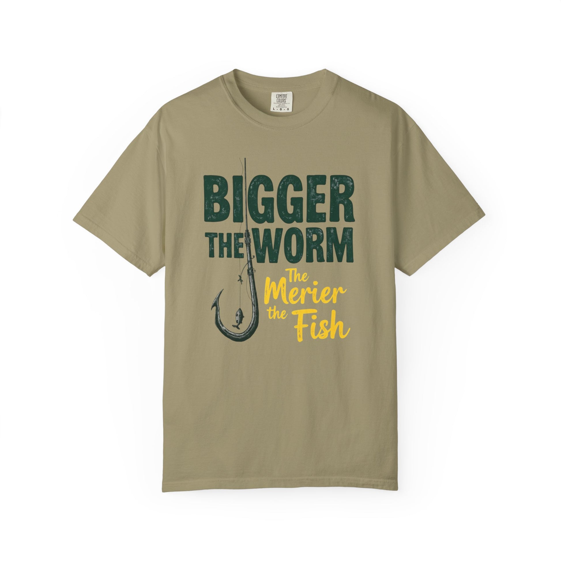 Big Worm Fishing Humor Unisex T-Shirt, Larger Than Life Tee, Gift for Anglers, Fun Outdoors Apparel, Dad's Fishing Day Shirt - Psychonaut Swag
