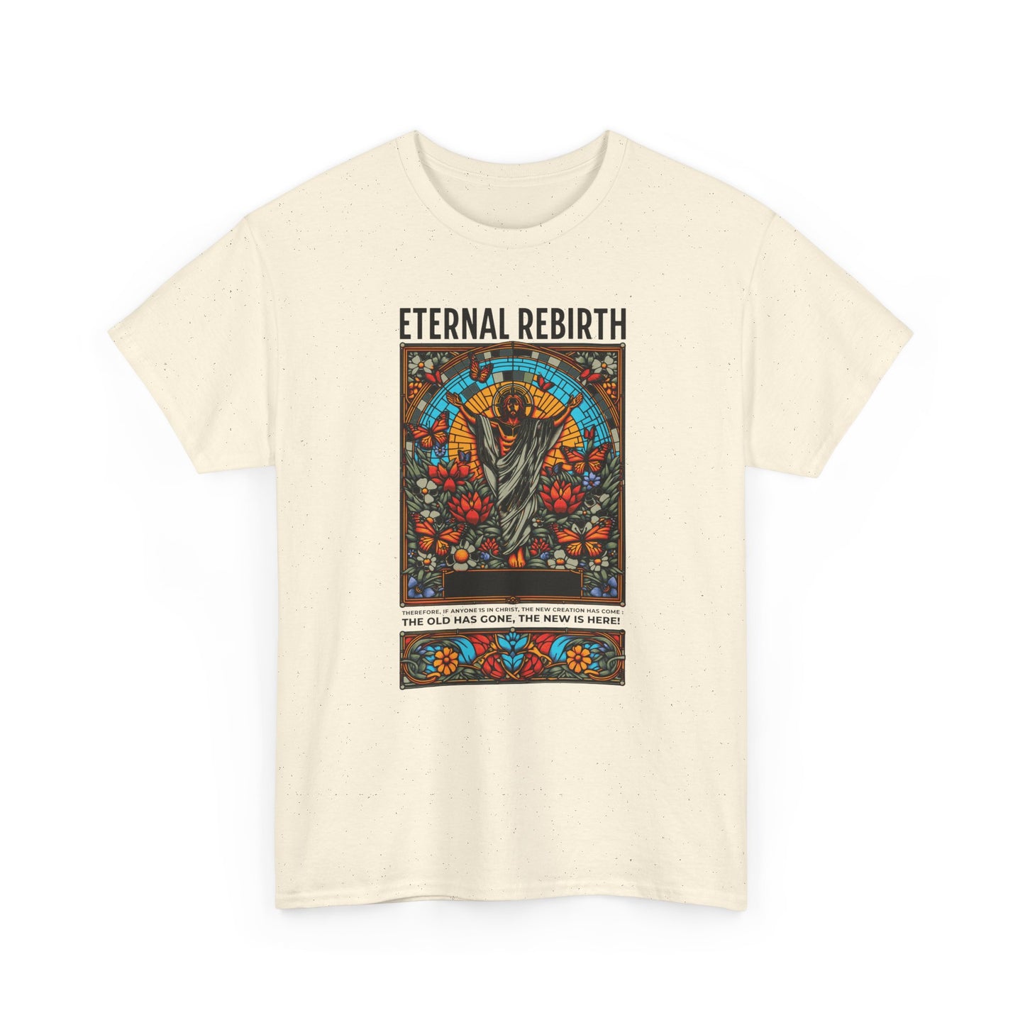 Eternal Rebirth Tee — Floral Mandala Stag Graphic T-Shirt