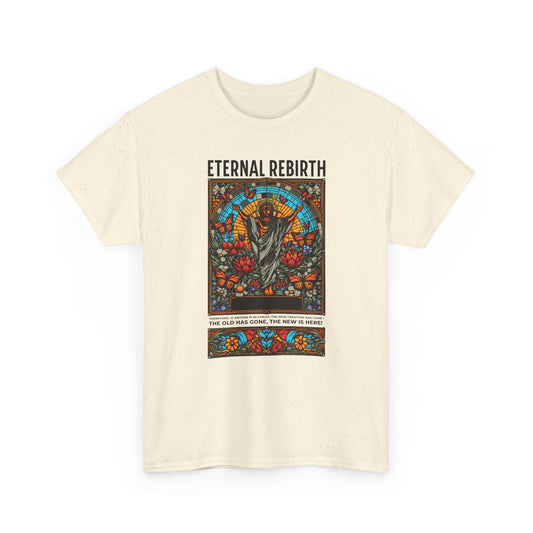 Eternal Rebirth Tee — Floral Mandala Stag Graphic T-Shirt