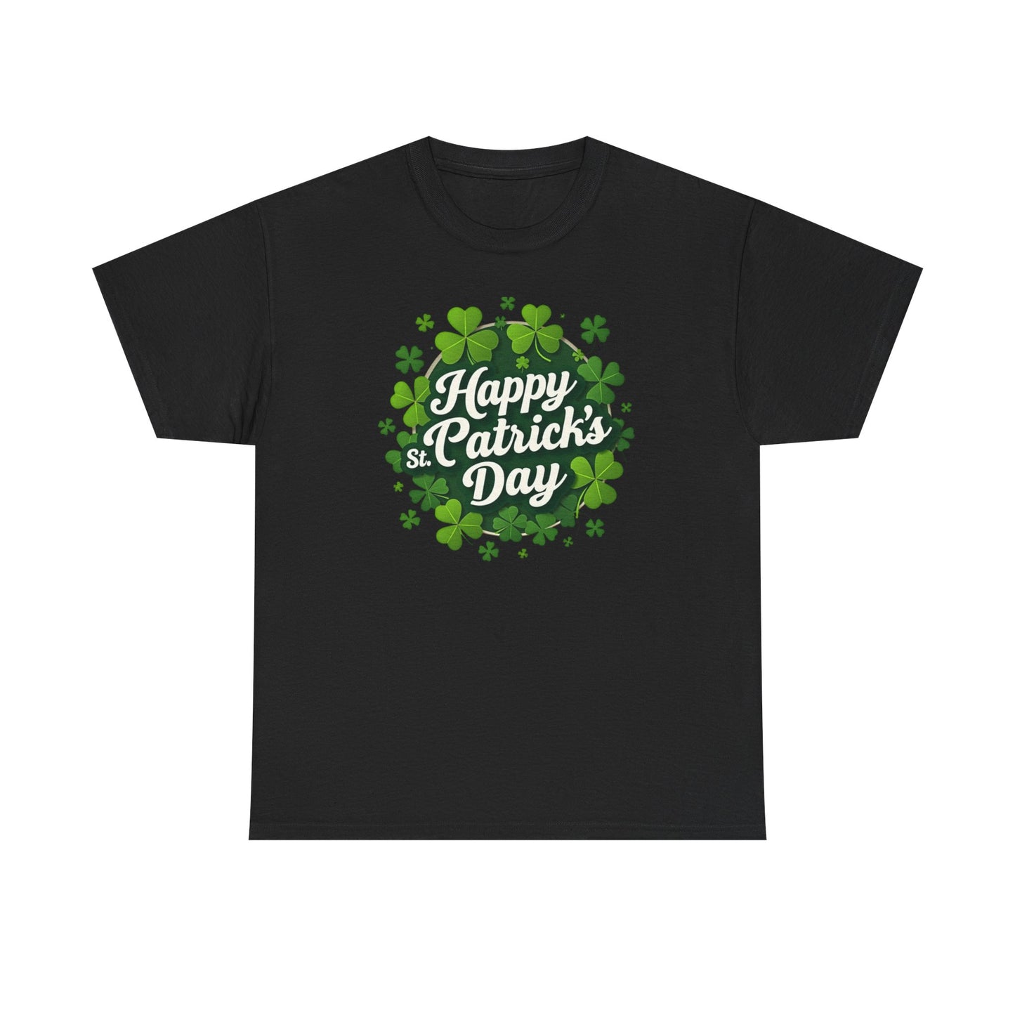 St. Patrick's Day Shamrock T-Shirt — "Happy St. Patrick's Day" Tee
