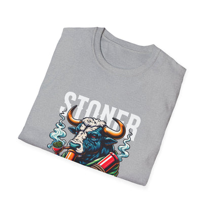 Stoner Bull, Unisex Softstyle T-Shirt